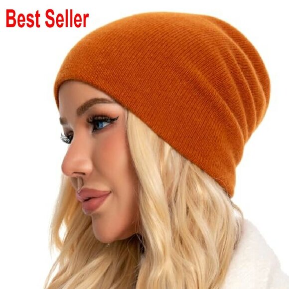 Double Layer Merino Wool Beanie Unisex Winter Hat Cuffed Toque Classic main image 5